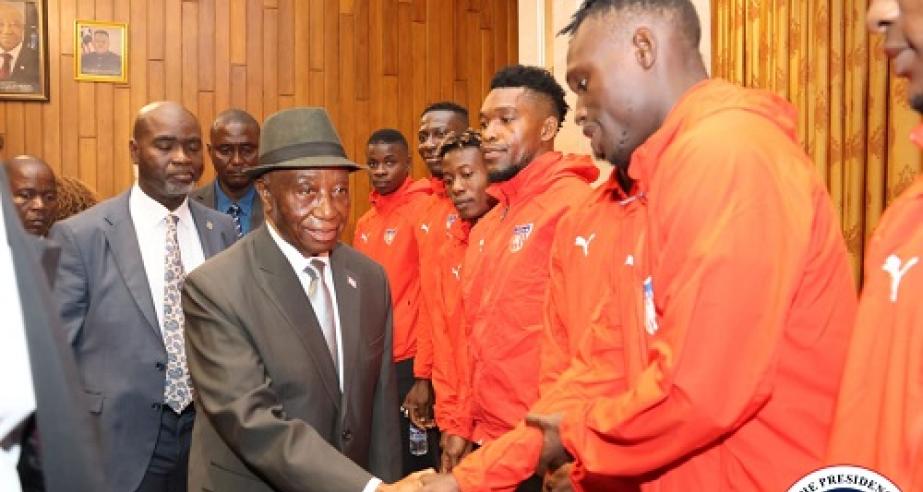 President Boakai encourages the Lone Star of Liberia 